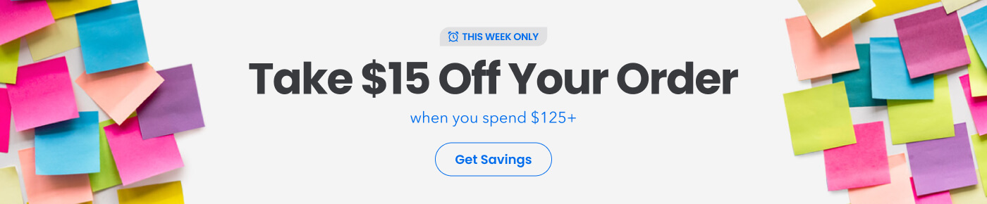 $15 Off Your Order of $125 or more