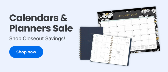 Closeout on Calendars and Planners