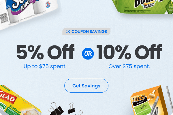 5% Off up to $75 or 10% Off Orders $75+ (up to $250 spent)