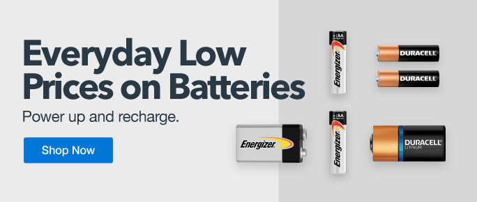 Everyday Low Prices on Batteries