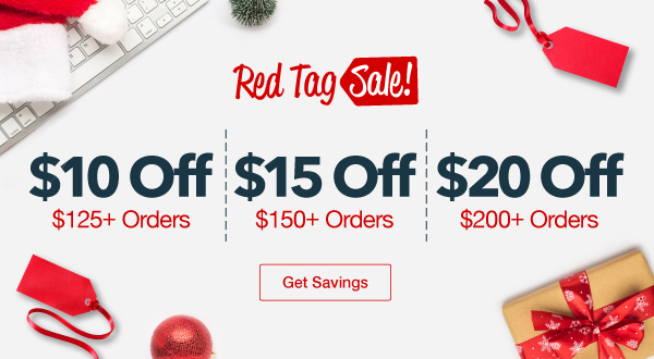 Red Tag Savings: $10, $15 or $20 Off