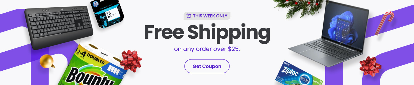 This week only: Free shipping on any order over $25