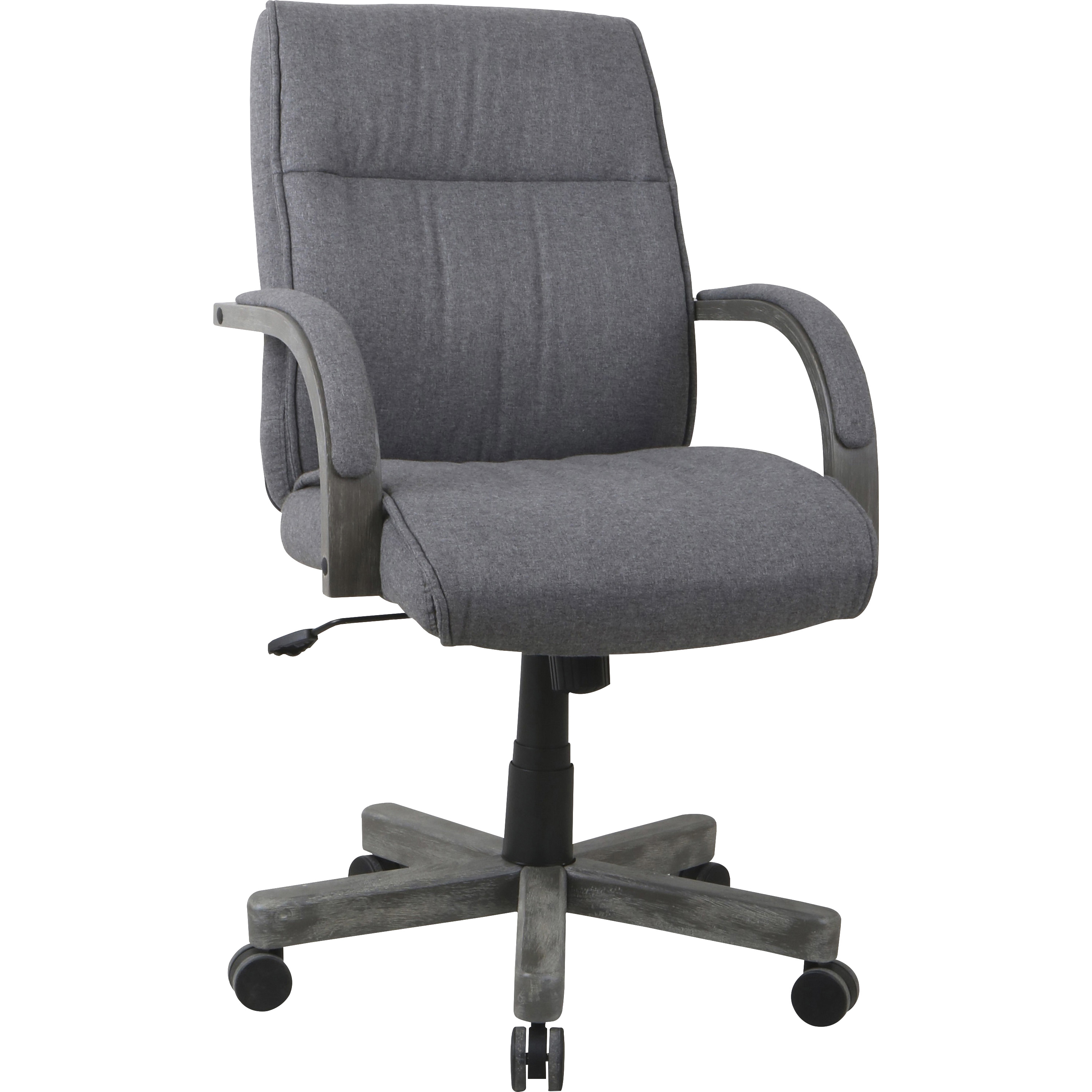 Lorell Gray Fabric HighBack Executive Chair