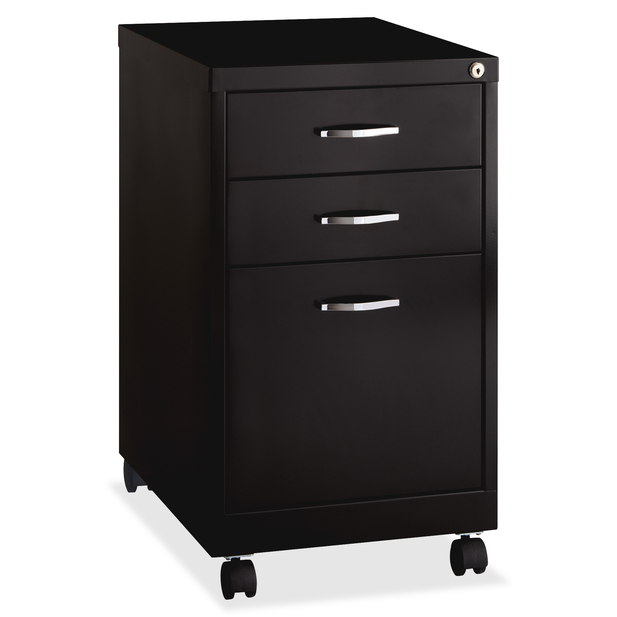 Lorell Black 3drawer Mobile Pedestal File