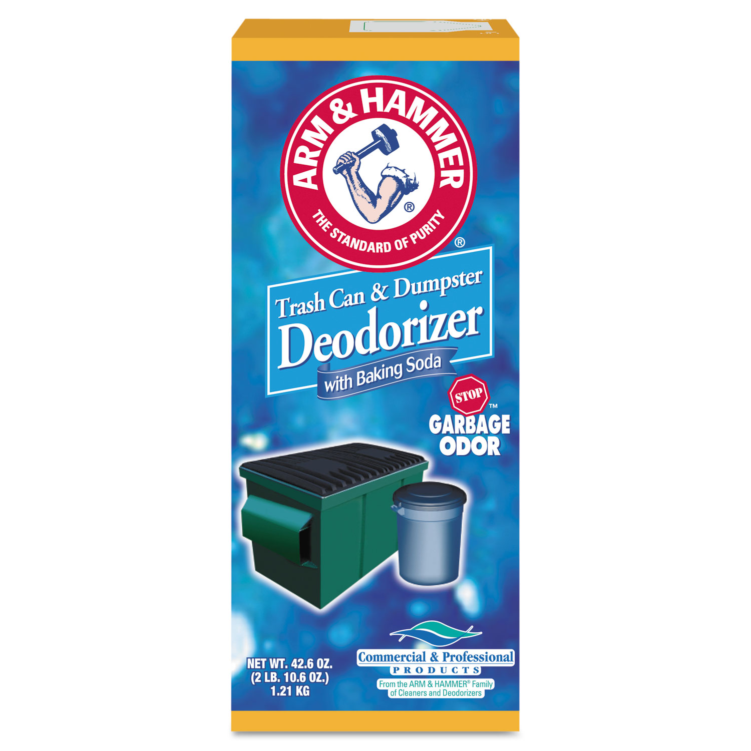 Arm & Hammer Trash Can and Dumpster Deodorizer with Baking Soda