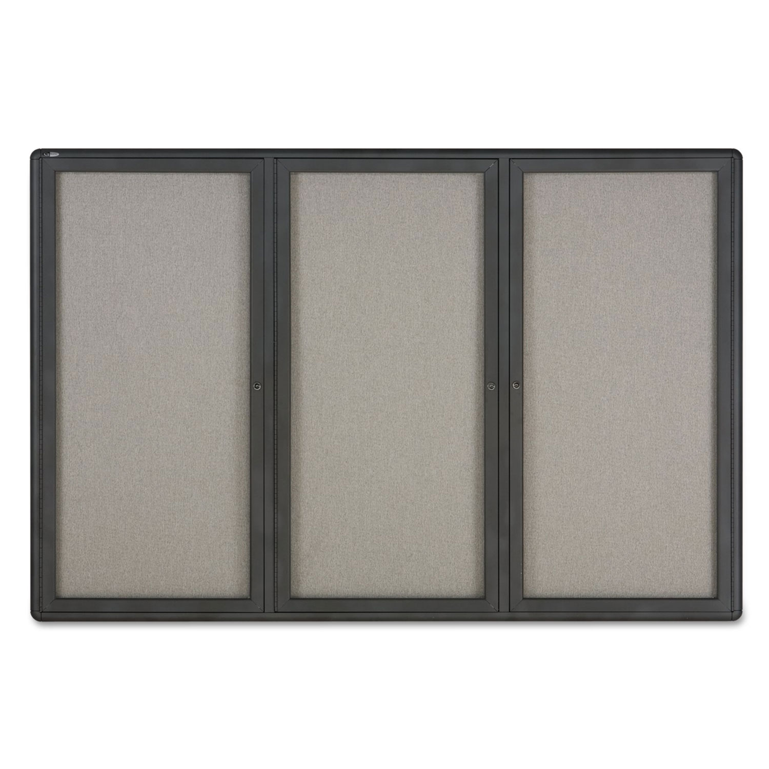 Quartet Enclosed Radius Fabric Bulletin Board