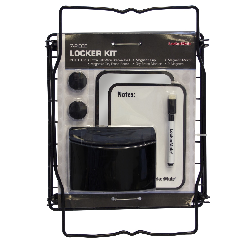 LockerMate Locker Accessory Kit With Shelf, Assorted Colors