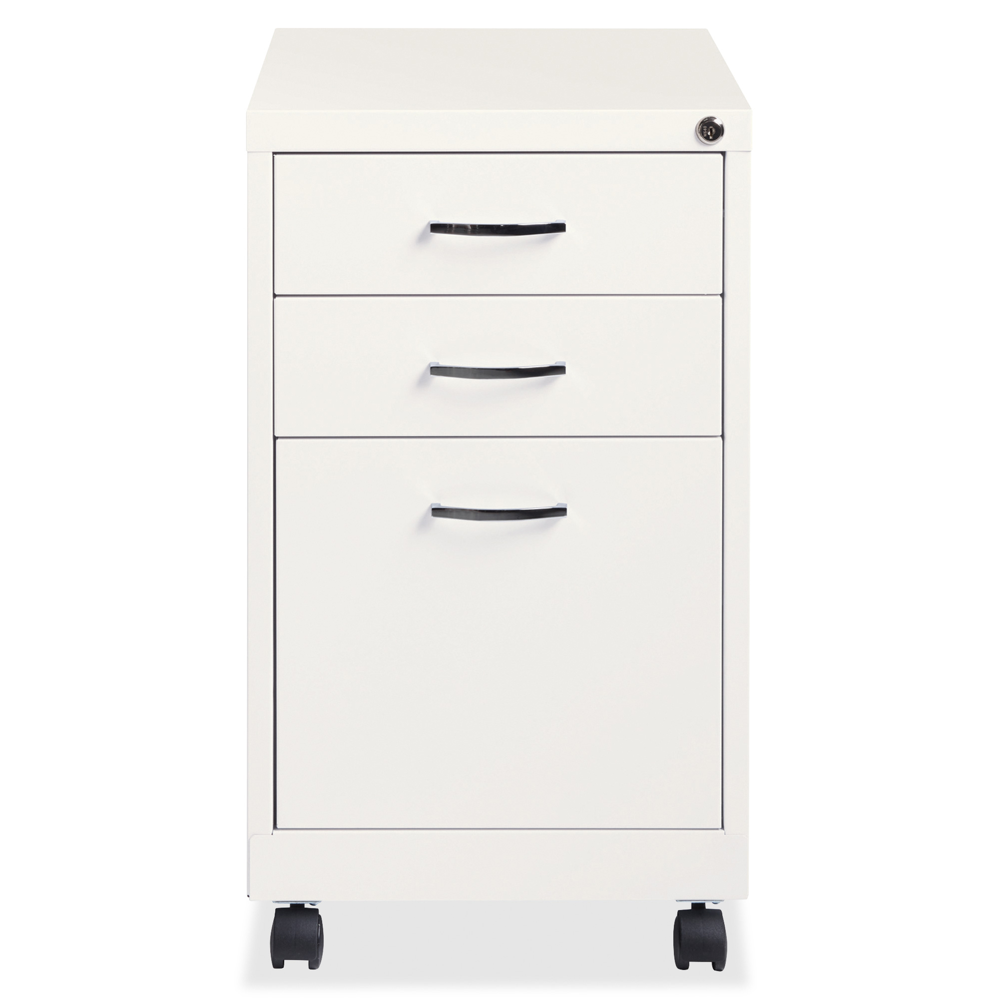 Lorell White 3Drawer Mobile File