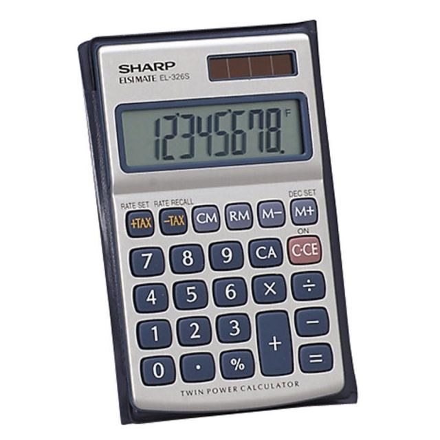Sharp Calculators Twin Power Metal Calculator