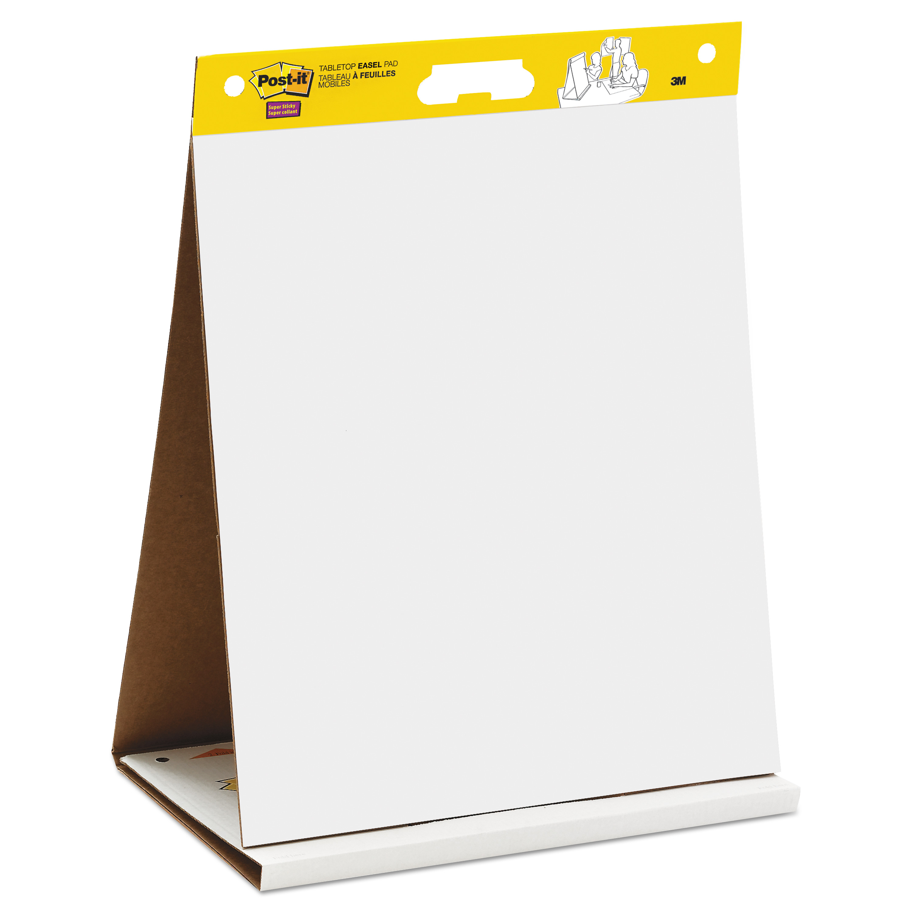 Postit Easel Pads Self Stick Tabletop Easel Unruled Pad, 20 x 23