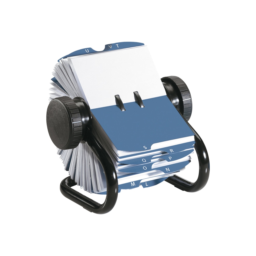 Rolodex Rotary Business Card File, 400-Card Capacity, Black