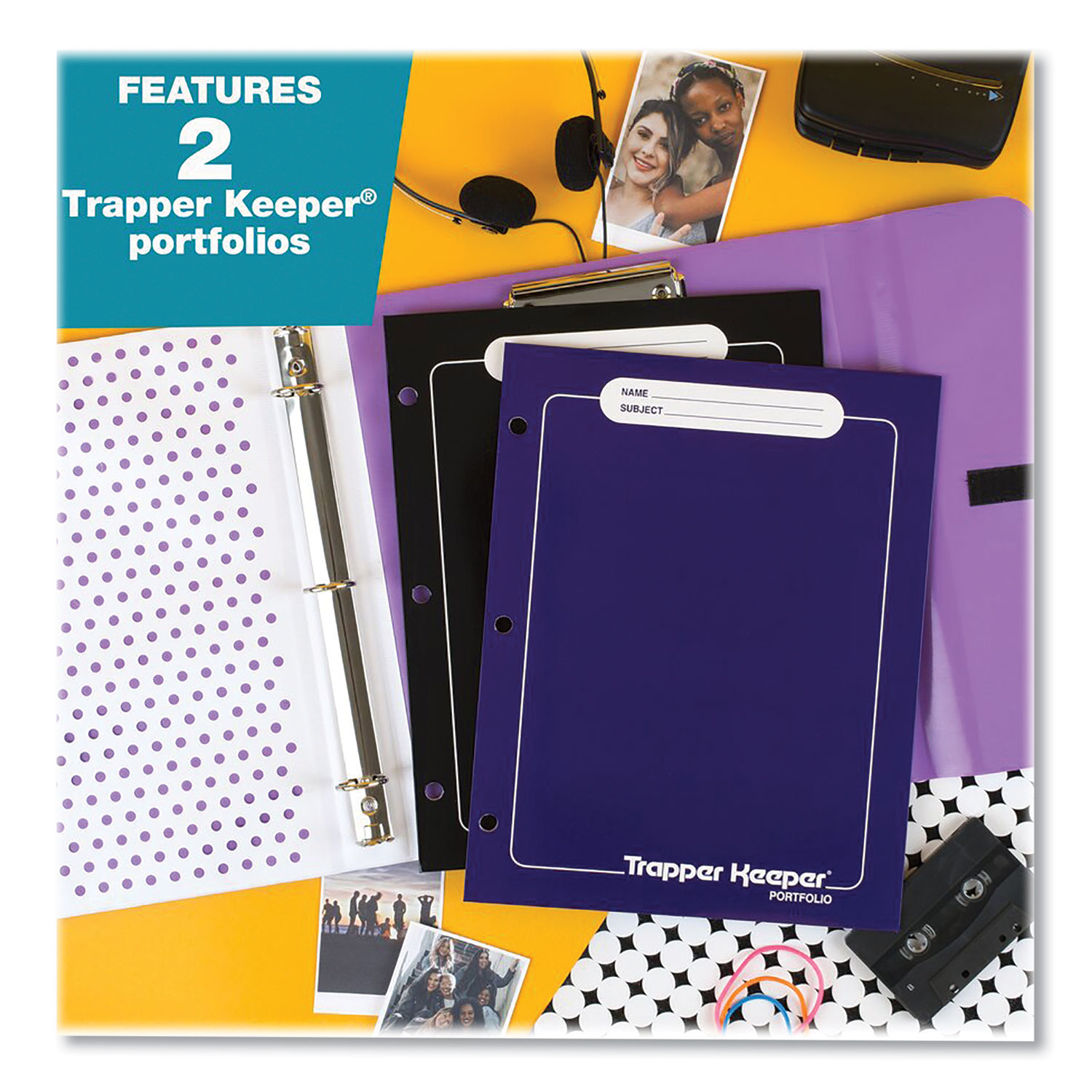 Keeper Helper Ii Mead Trapper Keeper 3-Ring Pocket Binder, 1
