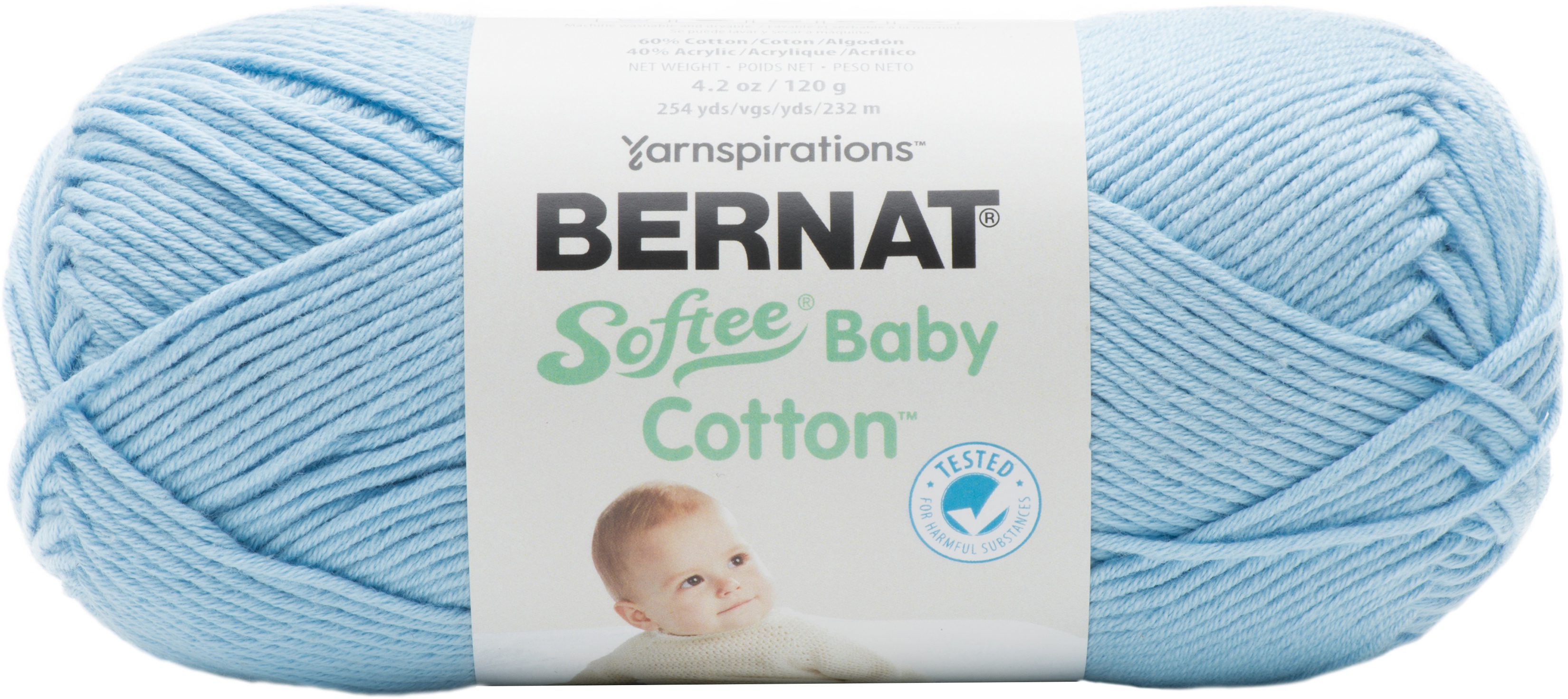 Acrylic Yarn Bernat Baby Softee Cotton Yarn Bernat Softee Baby