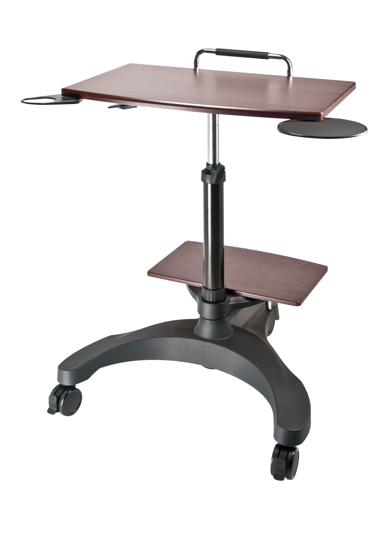 DoubleSight Displays DS630MC Laptop Cart with Printer Shelf