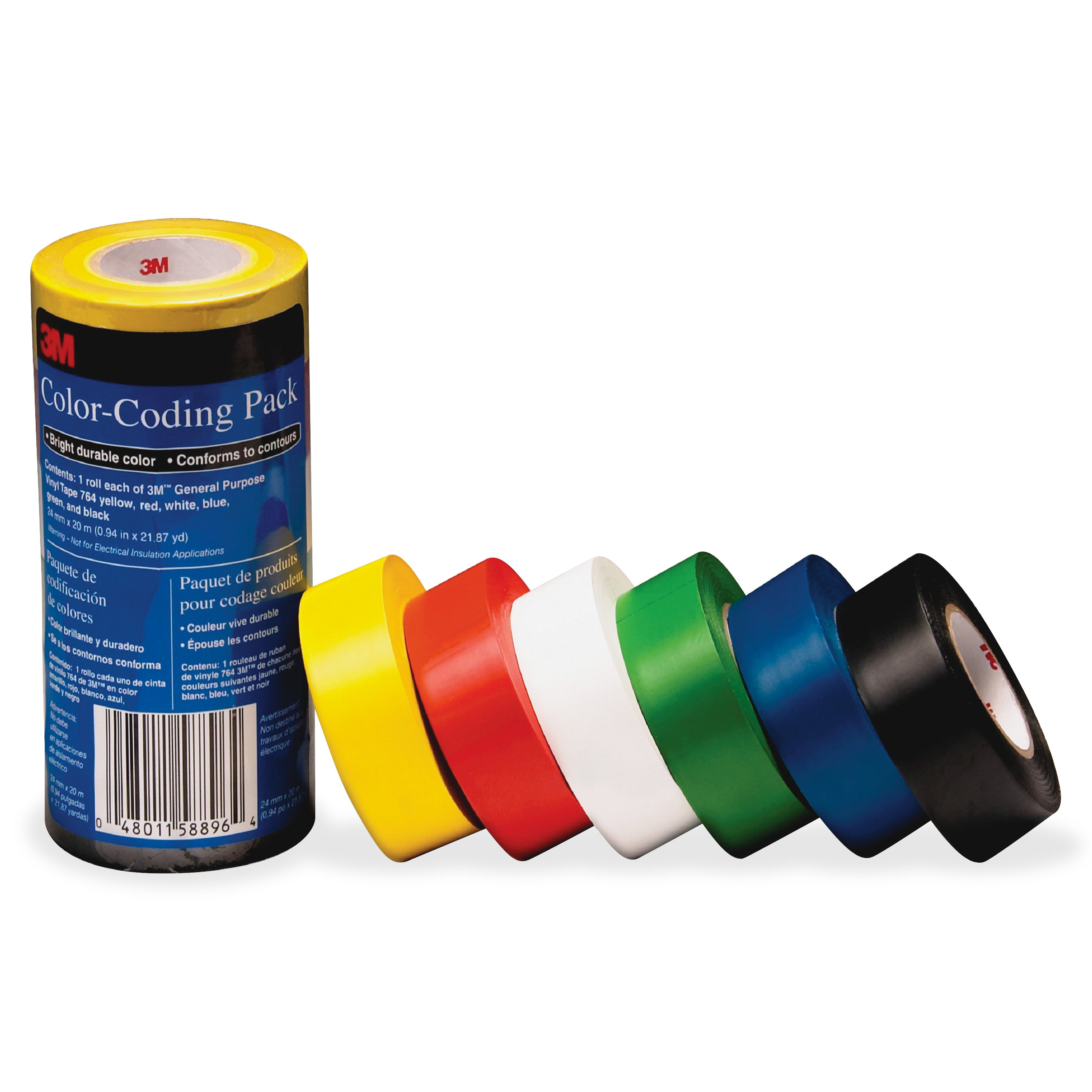 3M Vinyl Tape 764 Colorcoding Pack