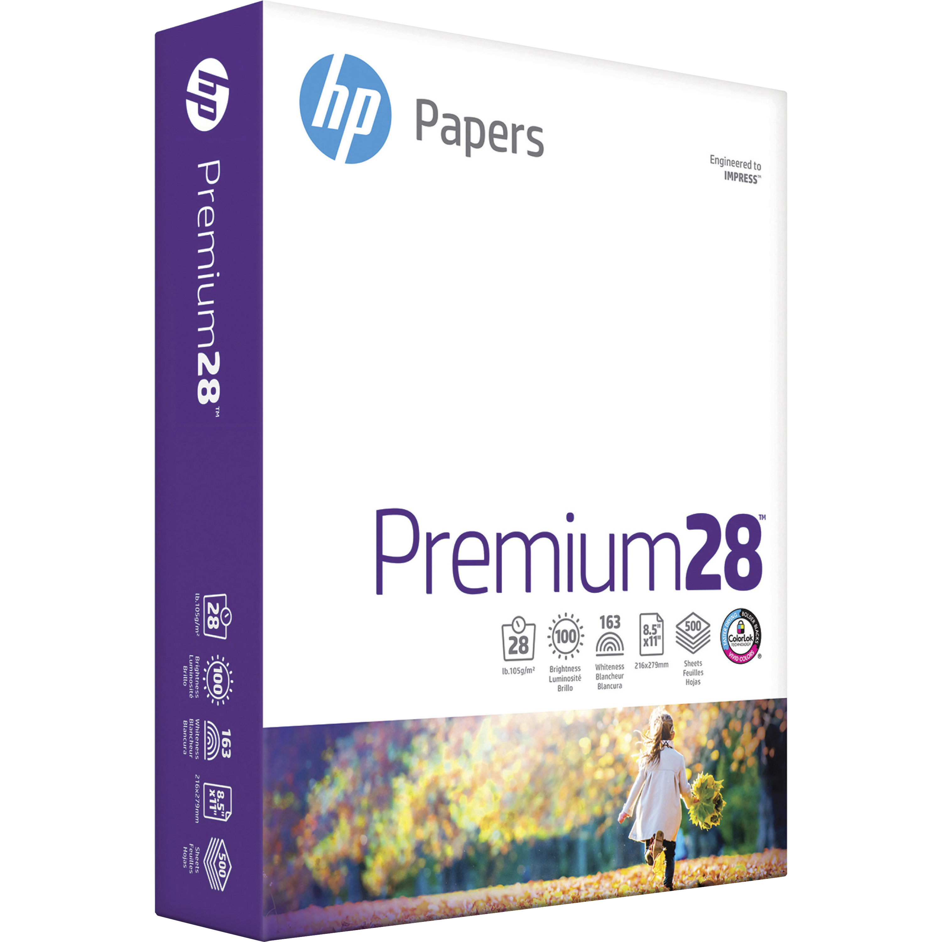 HP Papers Premium28 8.5x11 Laser Copy & Multipurpose Paper Bright