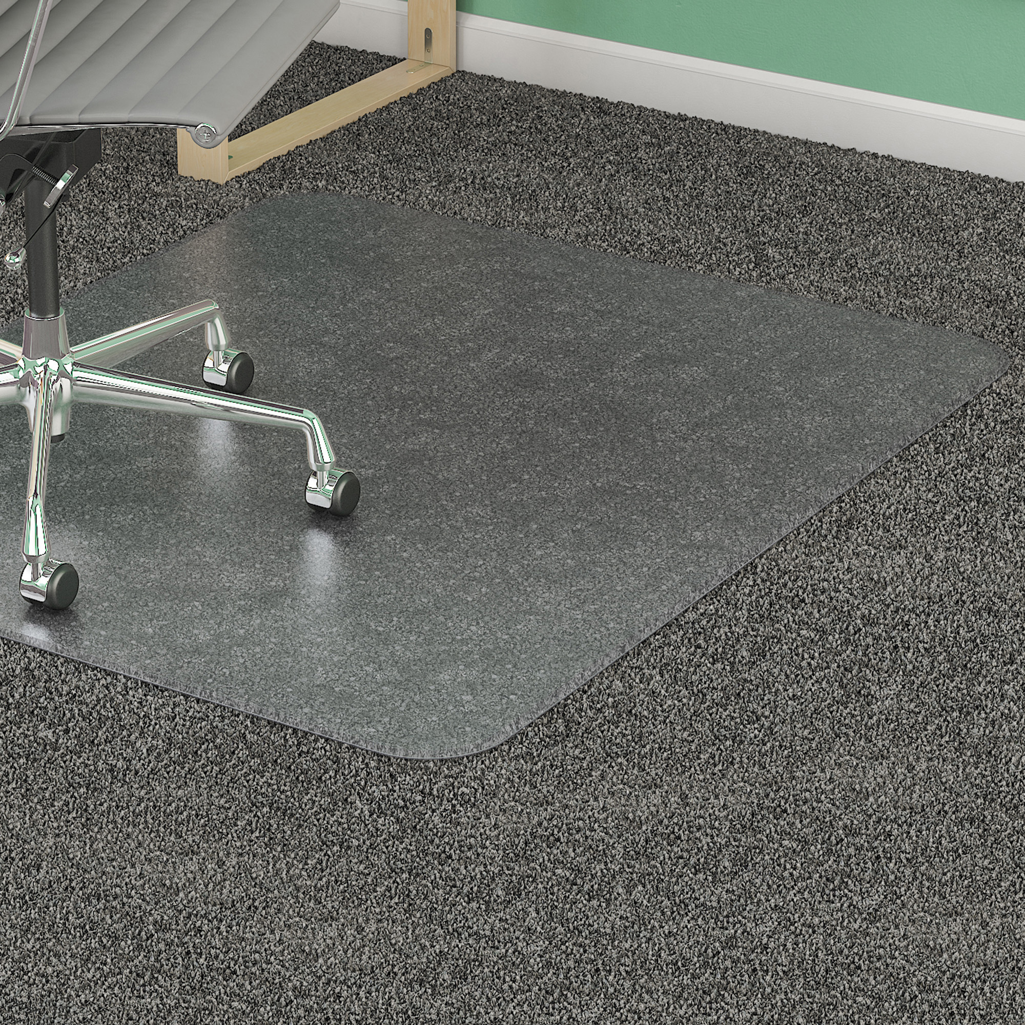 Lorell Diamond AntiStatic Medium Pile Chair Mat