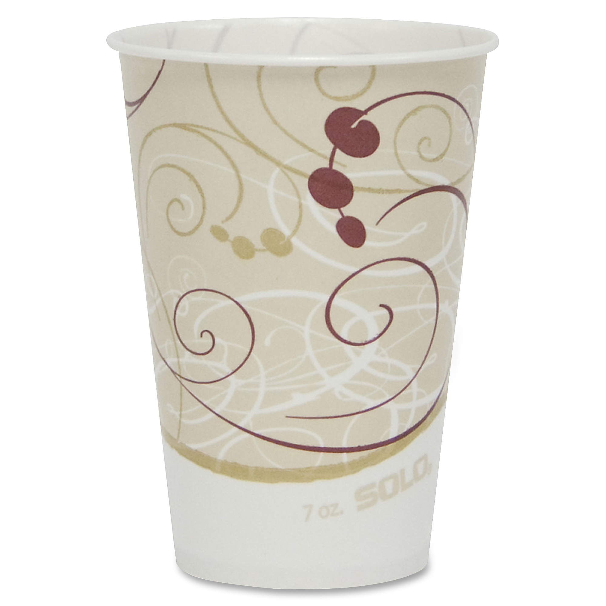Solo Waxed Paper 7 oz Cold Cups, Beige, 2,000/Carton