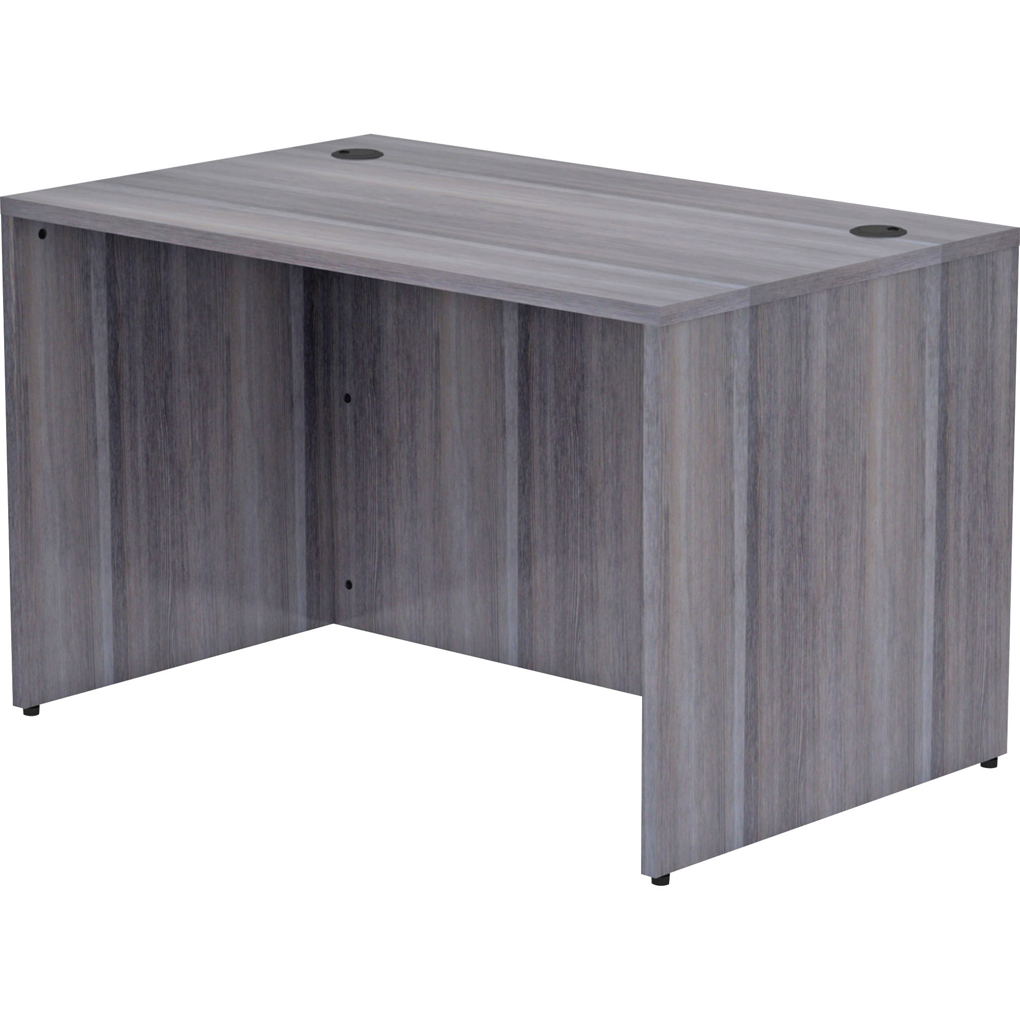 Lorell Weathered Charcoal Laminate Desking Desk Shell