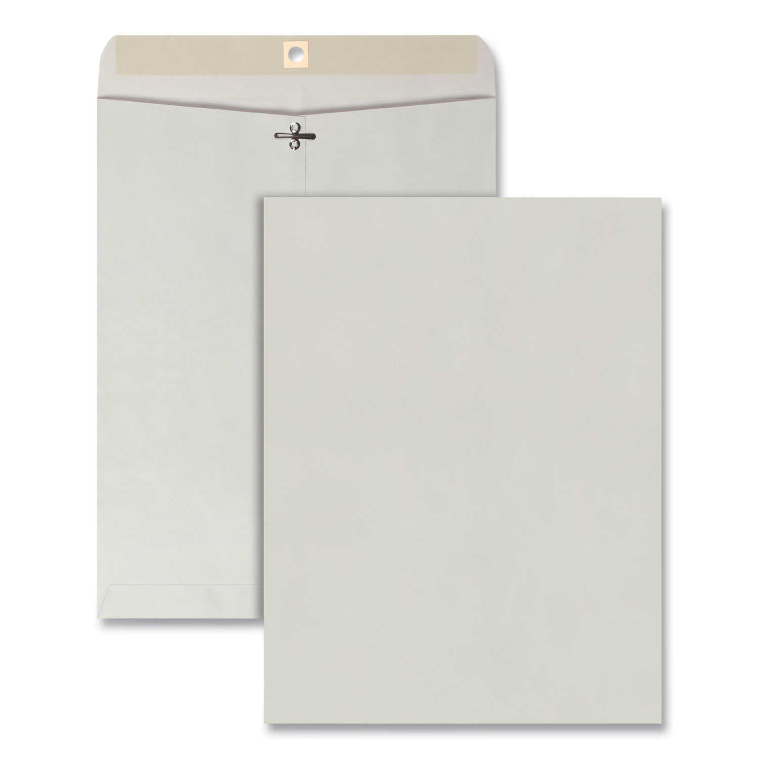 Quality Park Clasp Envelope, 28 lb Bond Weight Kraft, 97, Square Flap