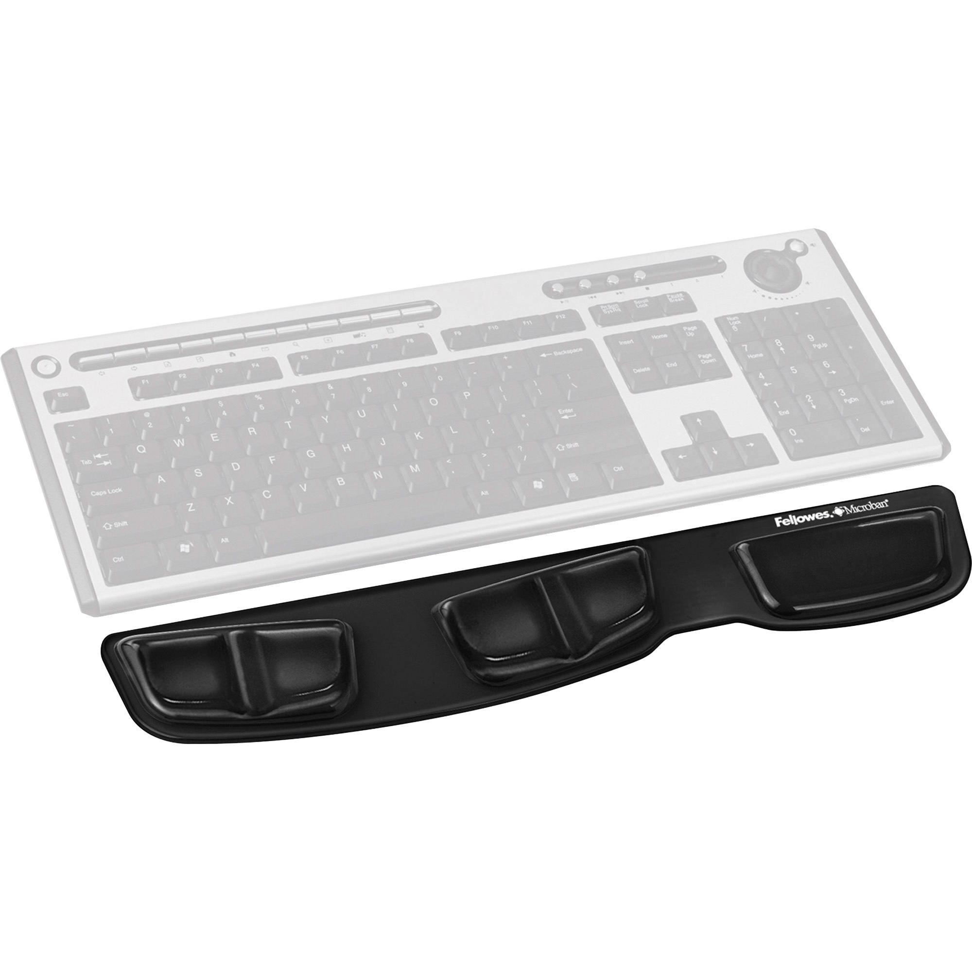 Fellowes Keyboard Palm Support with Microban Protection