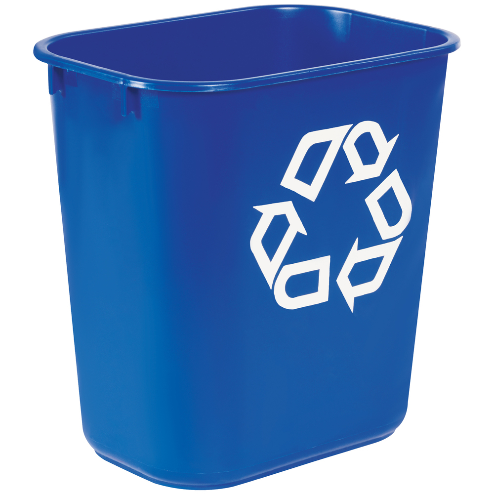 Rubbermaid Office Recycling Container 3 Gallon, Blue