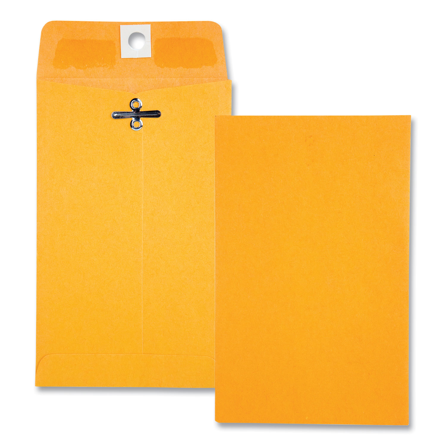 Quality Park Clasp Envelope, 28 lb Bond Weight Kraft, 15, Square Flap