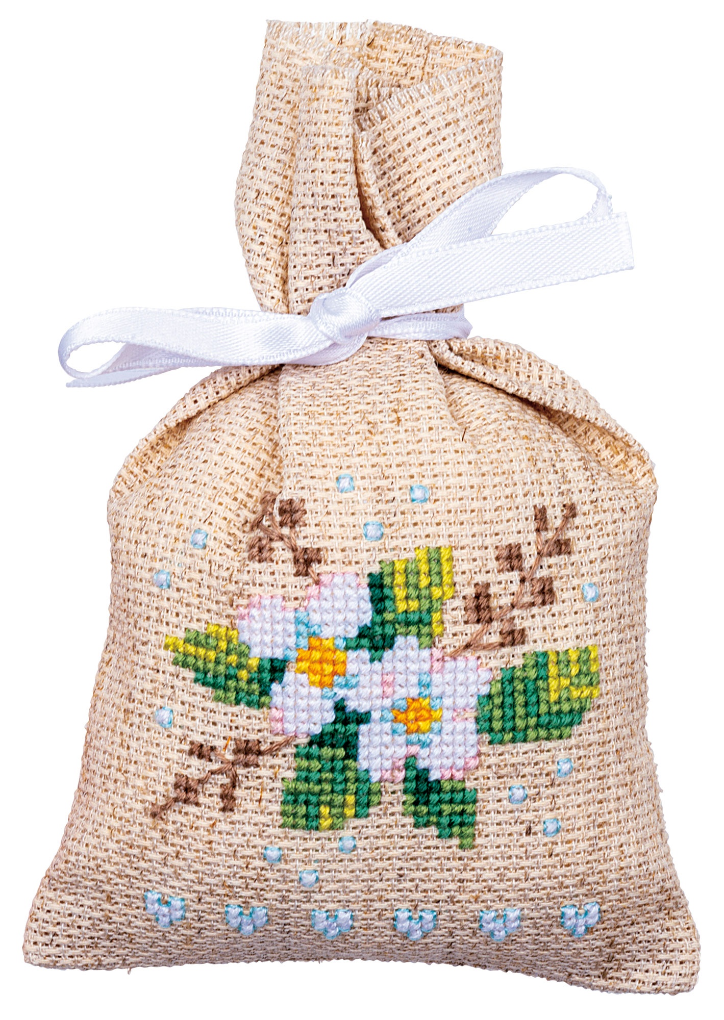 Vervaco Counted Cross Stitch Sachet Bags Kit 3.2"X4.8" 3/Pkg