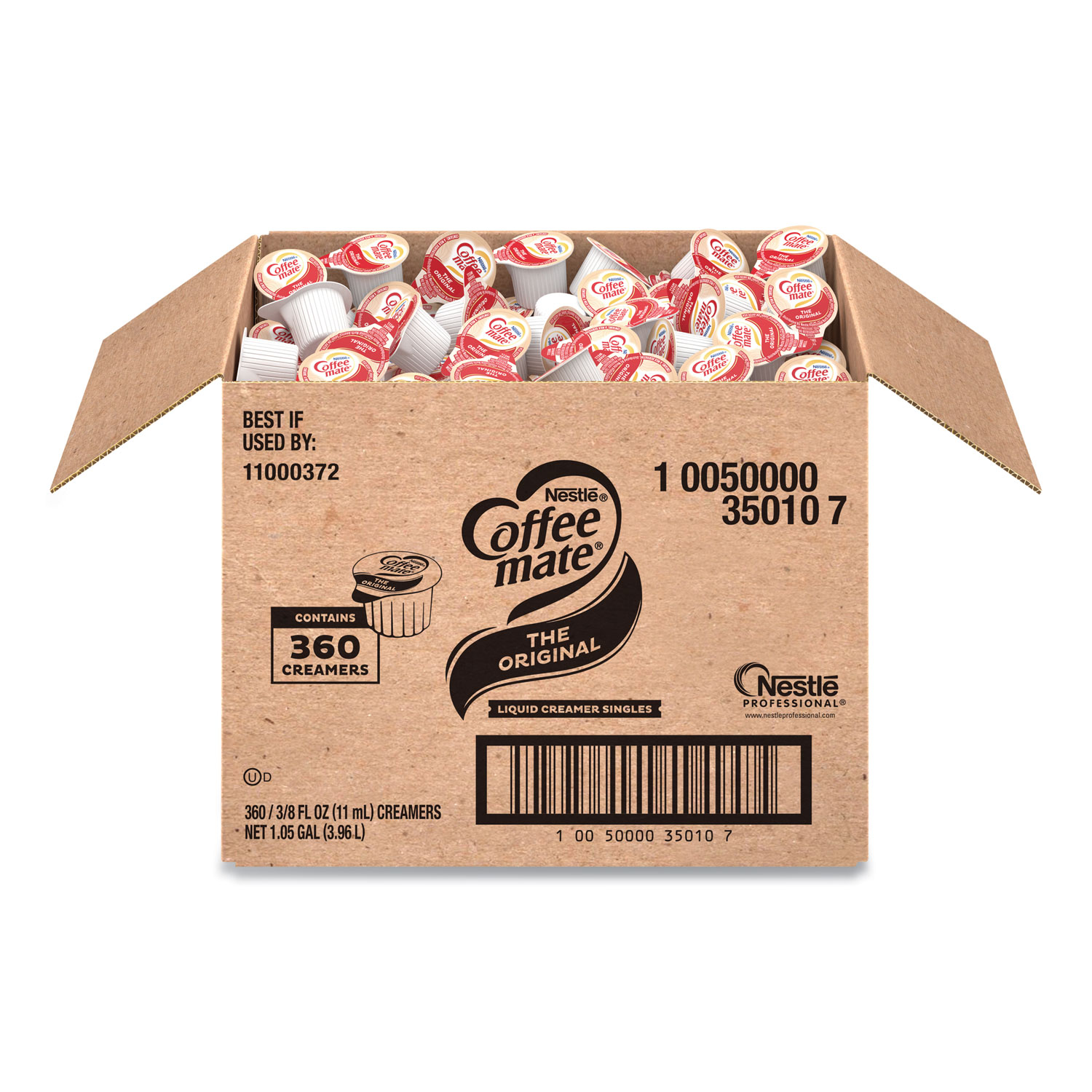 Coffee mate Liquid Coffee Creamer, Original, 0.38 oz Mini Cups, 360