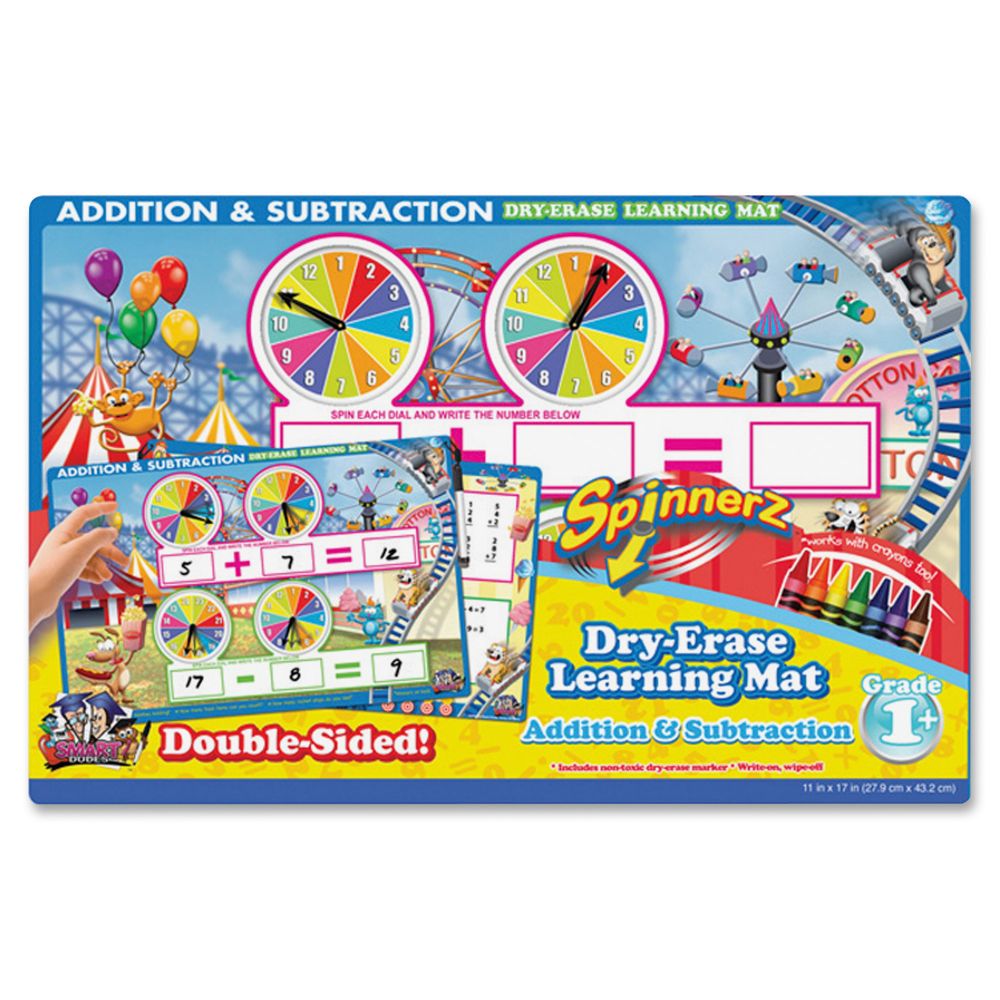The Board Dudes SpinnerZ Dry-Erase Learning Mat
