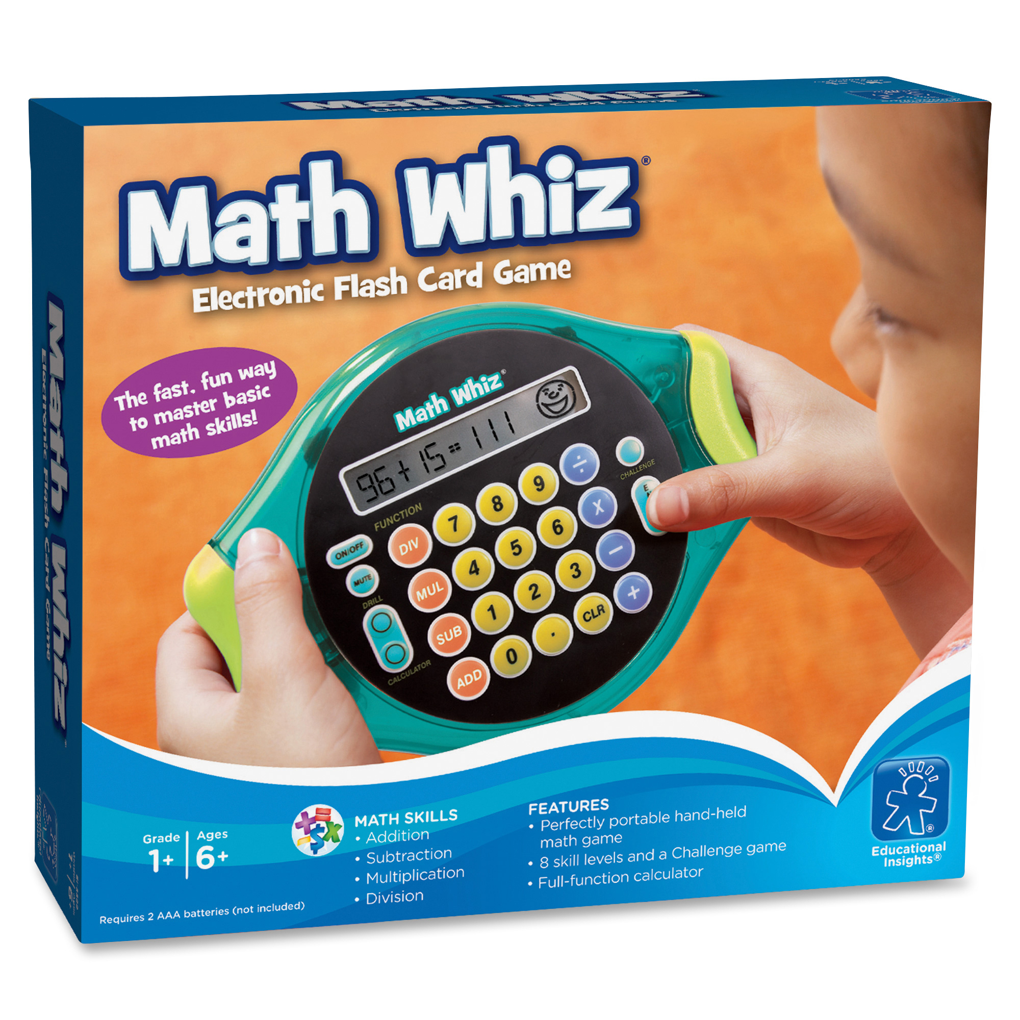 Educational Insights Math Whiz Electronic Flash Card Game