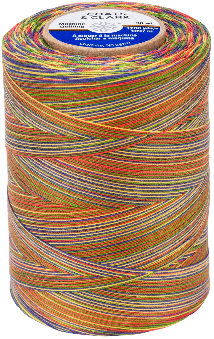 Coats Cotton Machine Quilting Multicolor Thread 1200yd