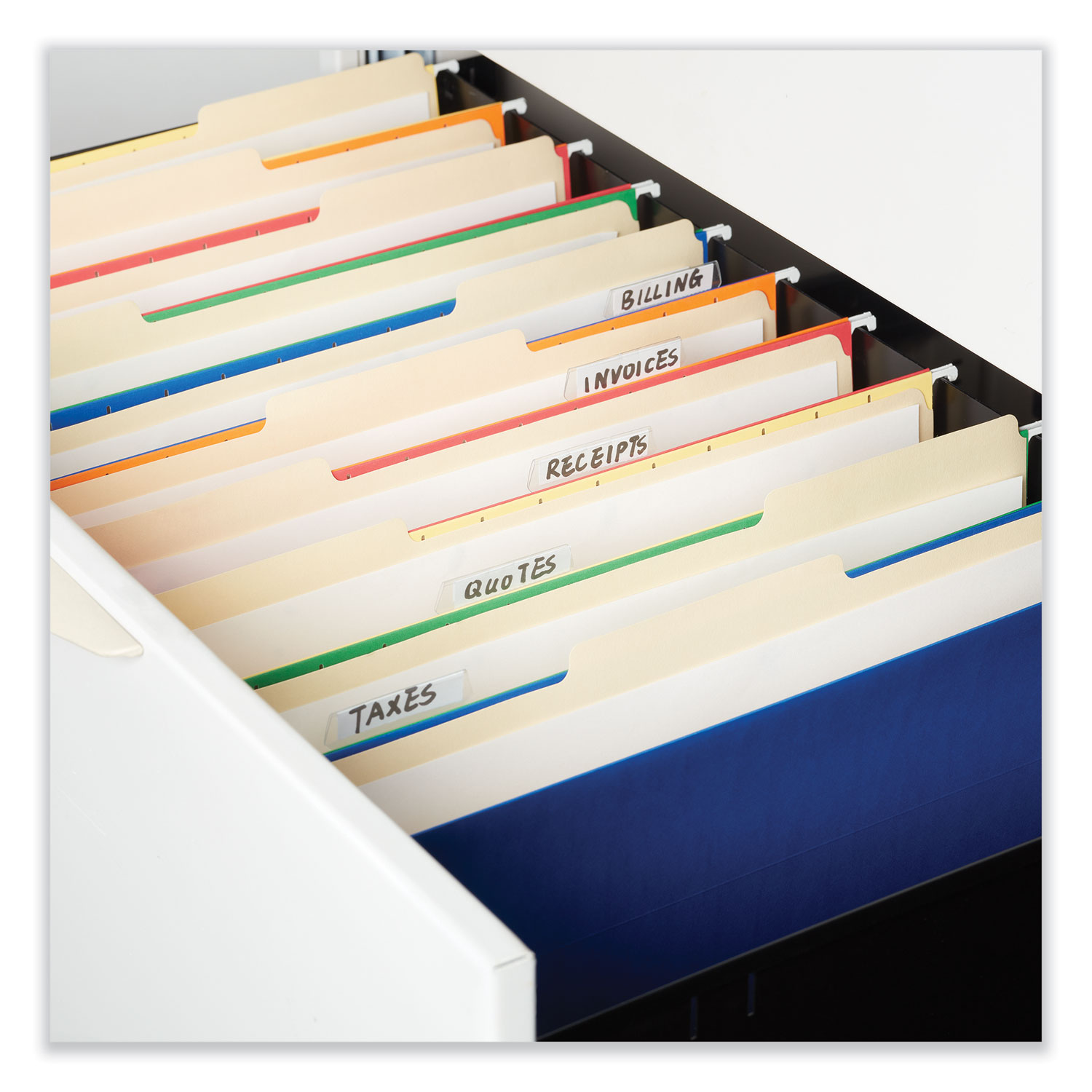 Top Fold File Universal Top Tab File Folders, 1/3-Cut Tabs: Right Position, Legal ...