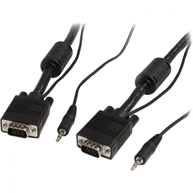 StarTech.com 30 ft Coax High Resolution Monitor VGA Cable with Audio HD15 M/M StarTech.com 30 ft Coax High Resolution Monitor VGA Cable with Audio HD15 M/M
