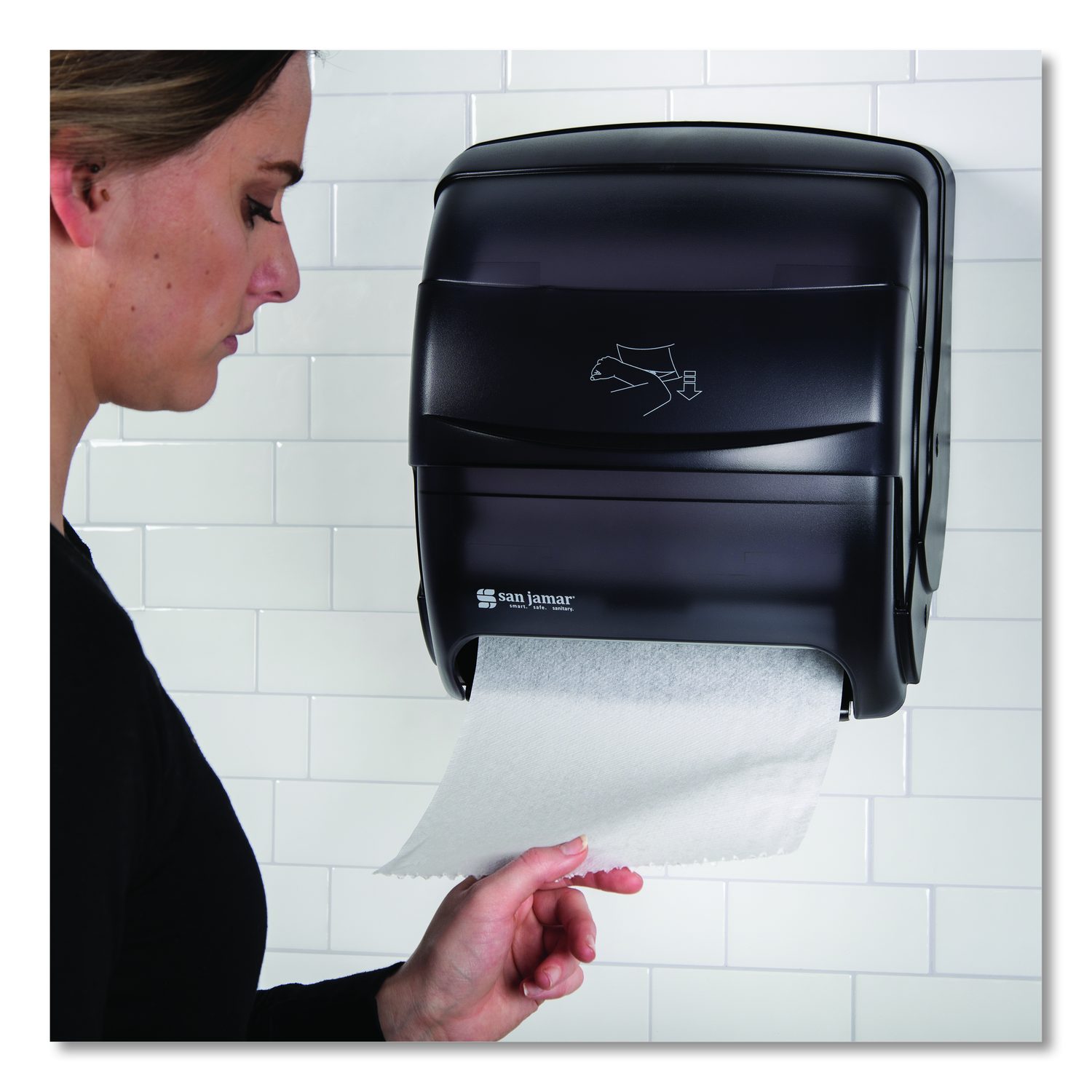 San Jamar Integra Lever Towel Dispenser, 13 1/2