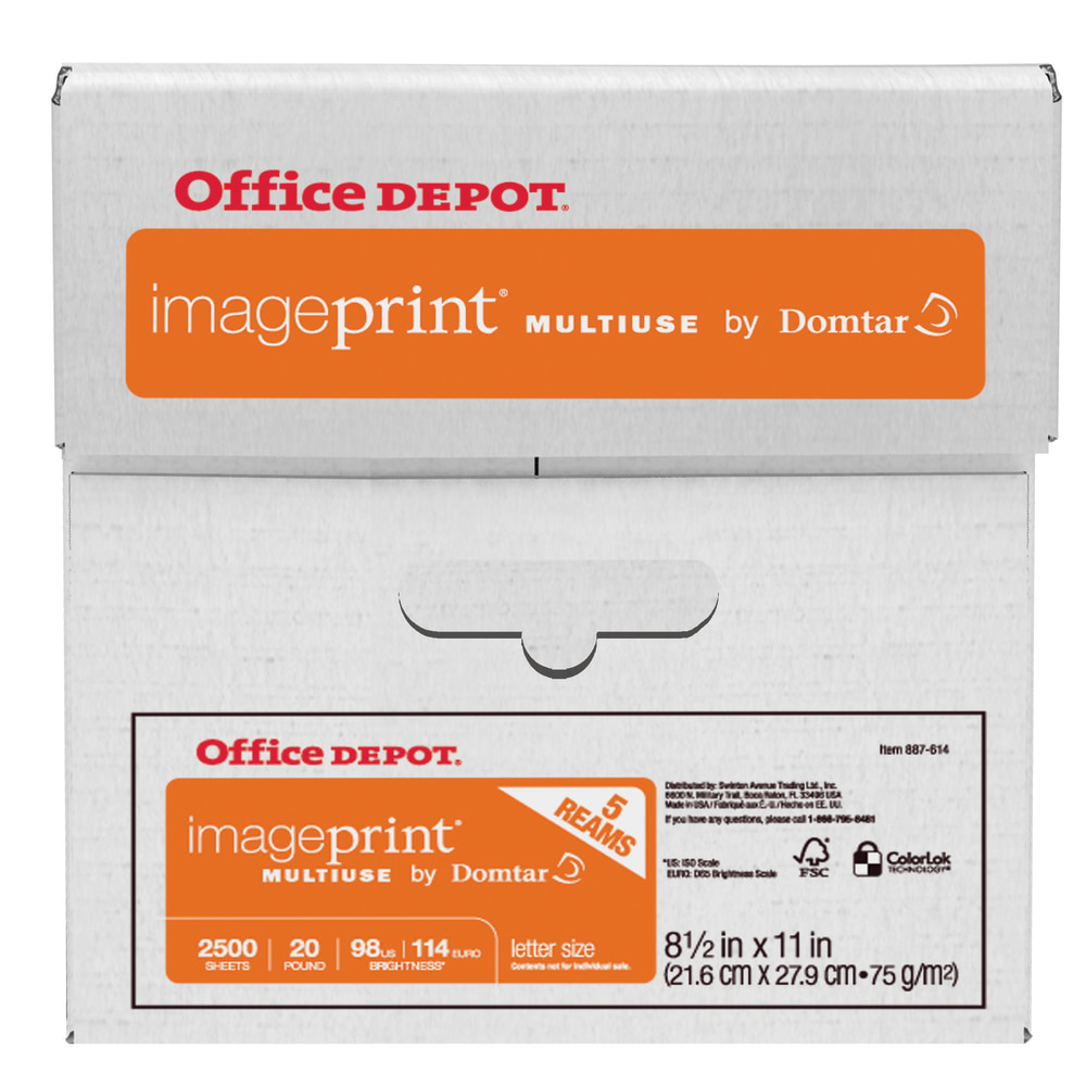 ImagePrint Multi-Use Printer & Copy Paper, White, Letter (8.5" x 11 ...