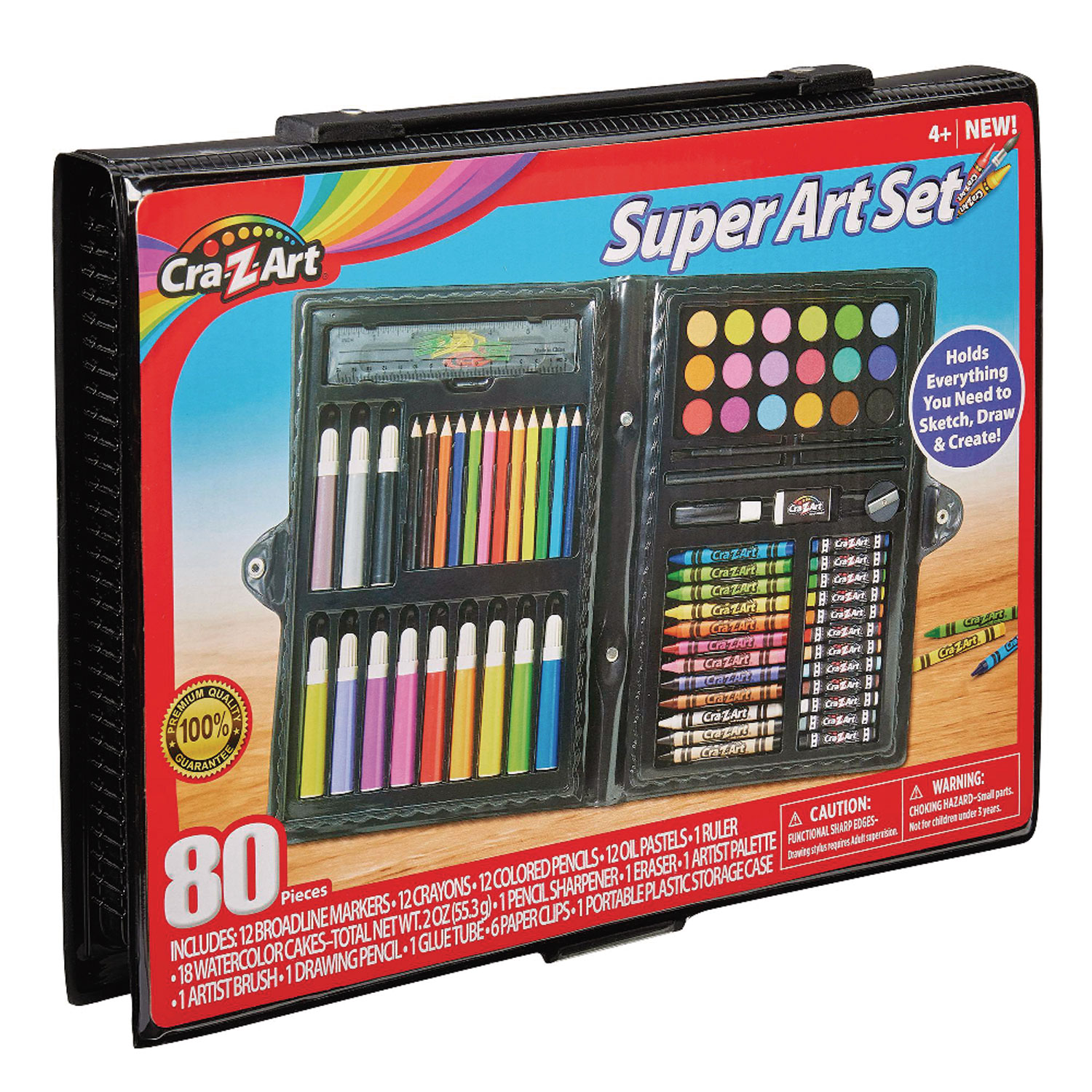 Cra-Z-Art Super Art Set, 80 Pieces - CZA110076 | OfficeSupply.com