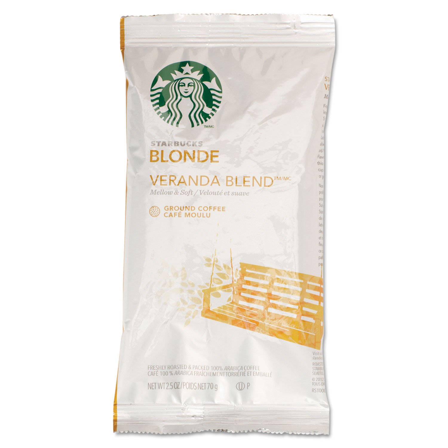 Starbucks Ground Coffee Packets, Veranda Blend, Light Roast, 18 Packets
