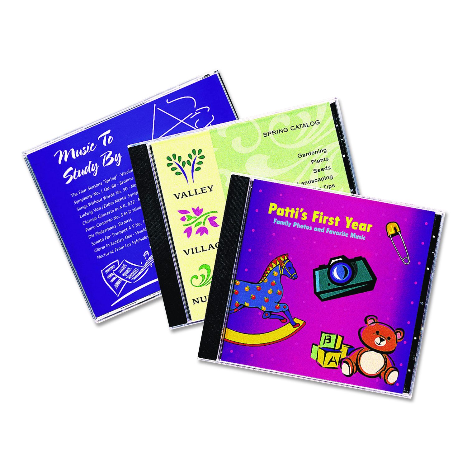 Avery Inkjet CD/DVD Jewel Case Inserts, Matte White, 20/Pack