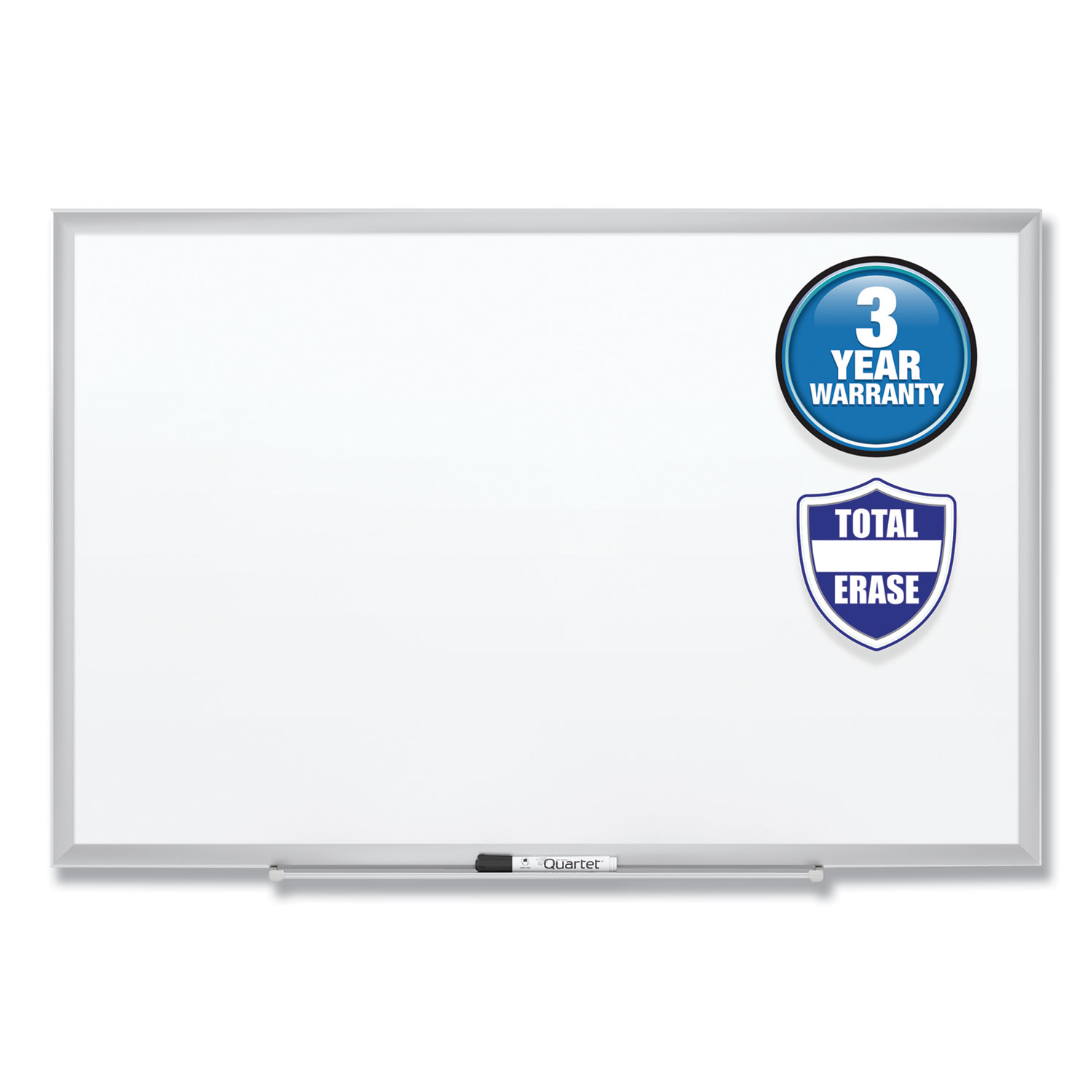 Quartet Classic Series Total Erase Dry Erase Boards, 48 x 36, White