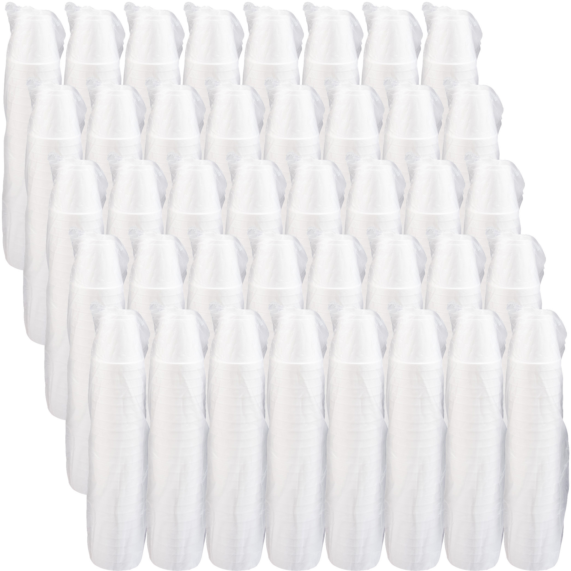 Dart Insulated 8 oz Foam Cups, White, 1,000 Cups/Carton