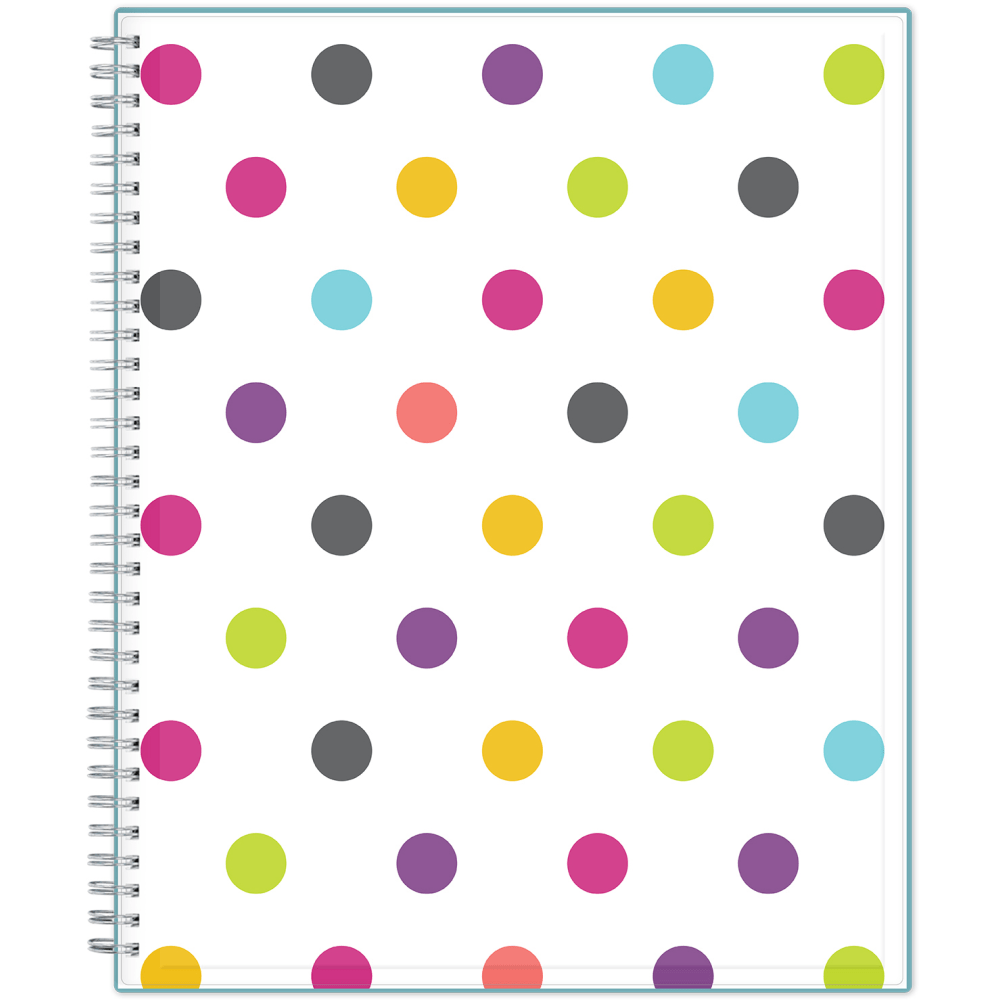 Blue Sky Teacher Lesson Planning Calendar, 81/2" x 11", Teacher Dots