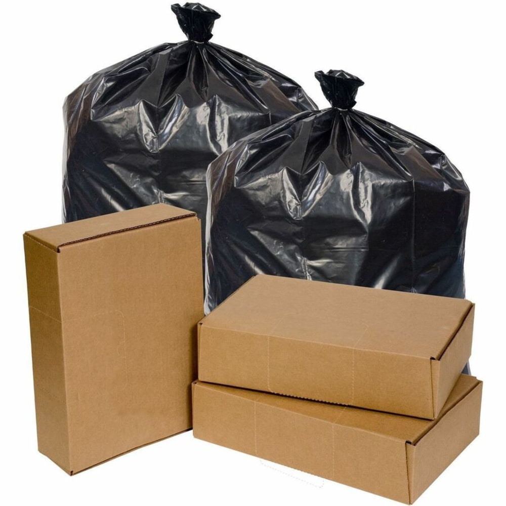 Pitt Plastics Repro Can Liners, 0.9-mil, 16 Gallons, Black, Case Of 500 ...