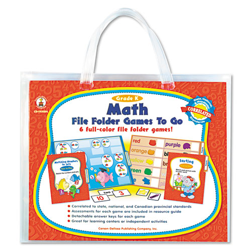 CarsonDellosa Publishing File Folder GamesToGo, Mat, Kindergarten