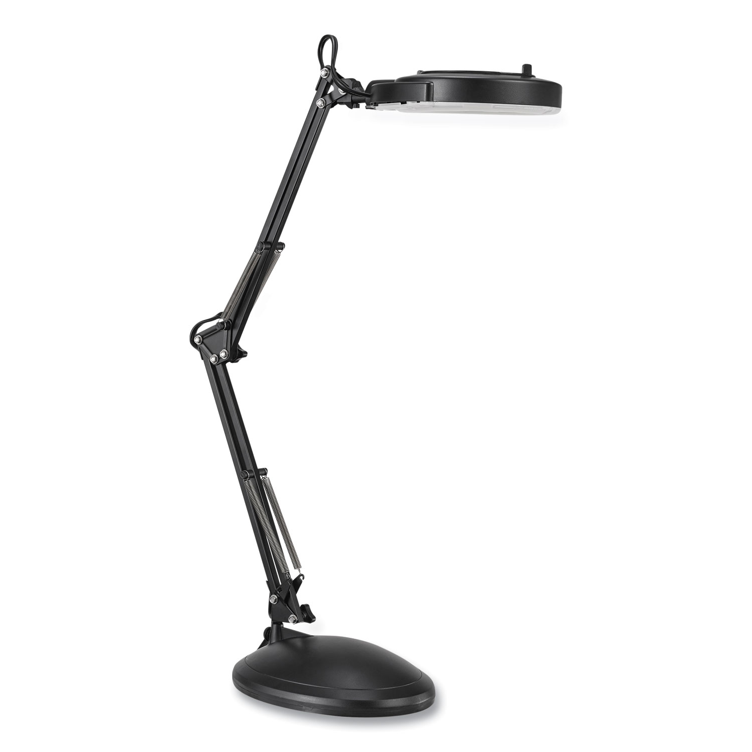 VLight FullSpectrum Florescent TiltArm Magnifier Task Lamp, Base/Clamp Option, 10" to 19