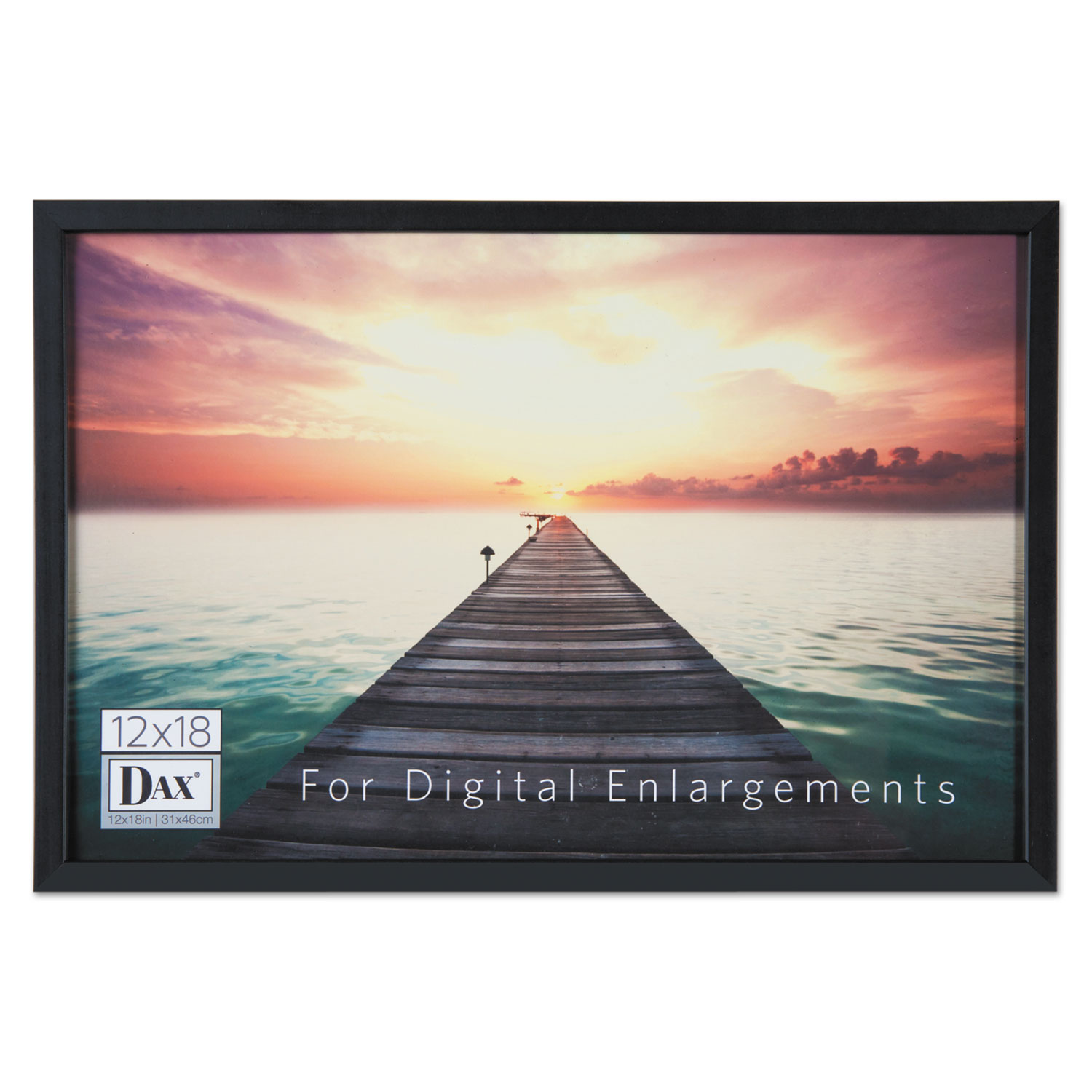DAX Digital Enlargements Picture Frame, Black, 12 x 18