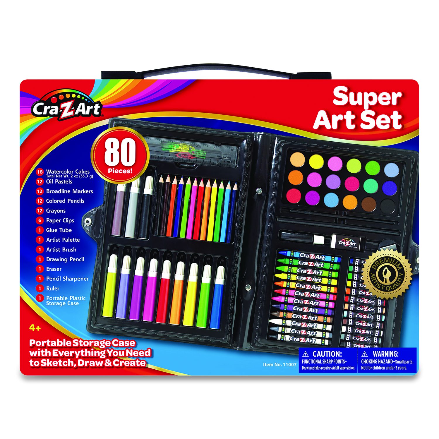 Cra-Z-Art Super Art Set, 80 Pieces - CZA110076 | OfficeSupply.com