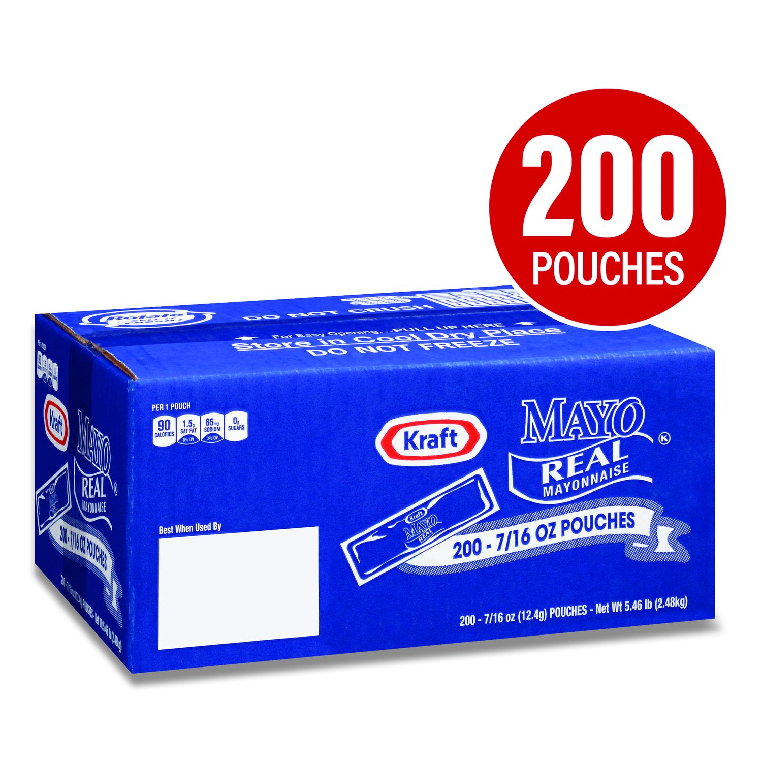 Kraft Mayo Real Mayonnaise, 0.44 oz Packet, 200/Box | OfficeSupply.com