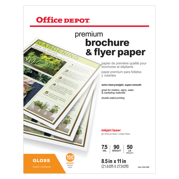 Professional Brochure And Flyer Paper, Glossy, Letter Size (8 1/2" x 11