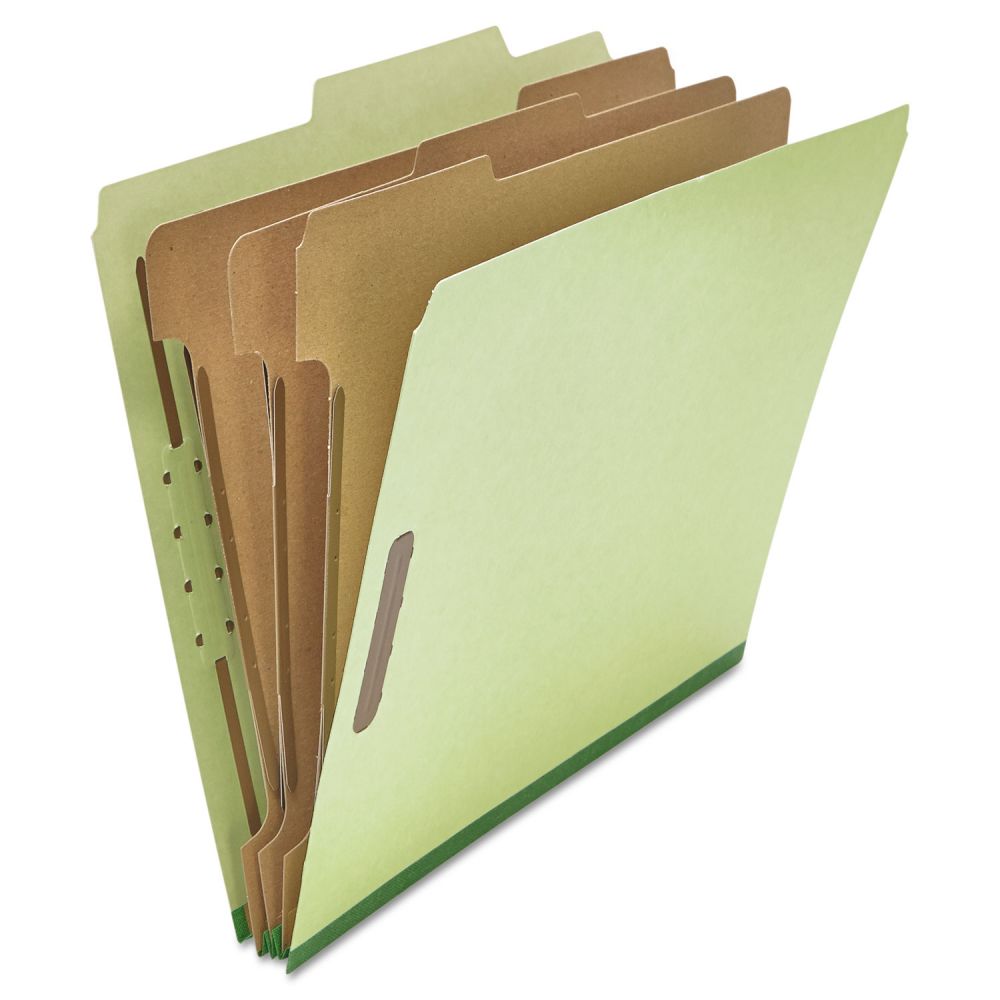 Universal EightSection Pressboard Classification Folders, 3 Dividers